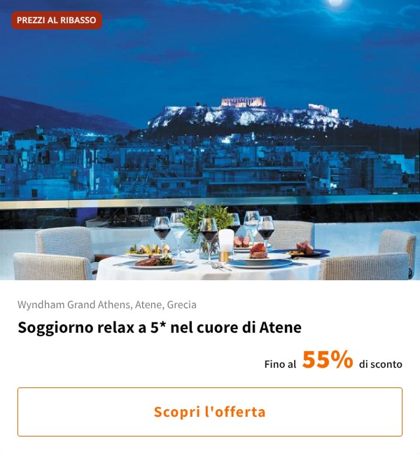 Soggiorno relax a 5* nel cuore di Atene