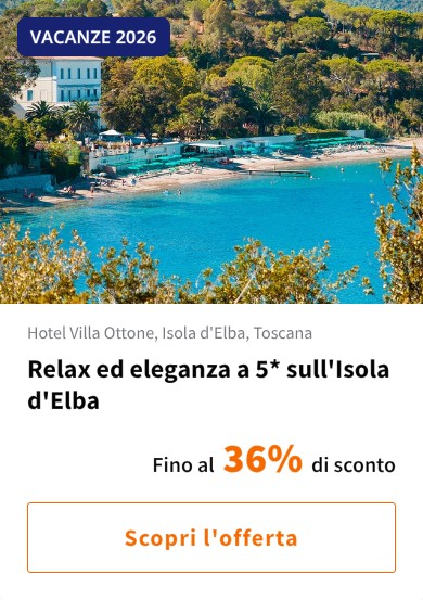 Relax ed eleganza a 5* sull&#x27;Isola d&#x27;Elba