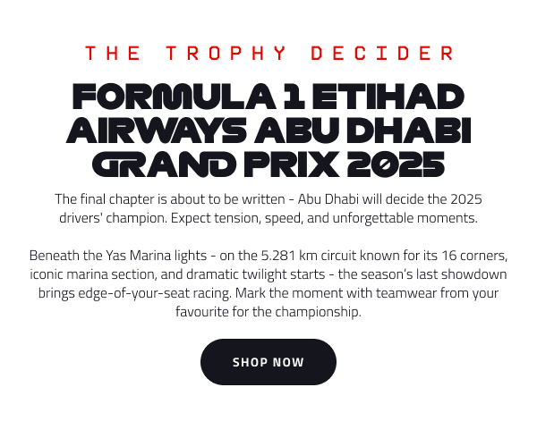 Shop Teamwear ahead of tomorrow's title decider