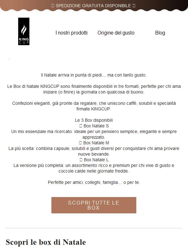 Le Box di Natale KINGCUP sono arrivate 🎄