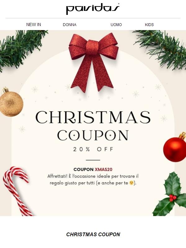 🎄 -20% SU TUTTO CON COUPON XMAS20