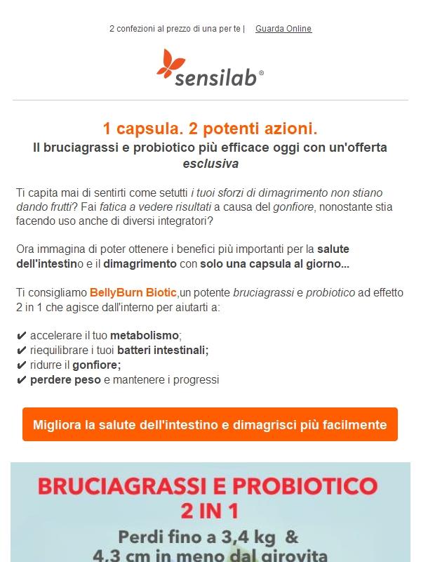 Il tuo bruciagrassi e probotico preferito torna in offerta speciale🔥💊