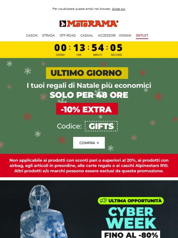 Ultime ore per il codice GIFT! Approfitta del -10% extra ⏳