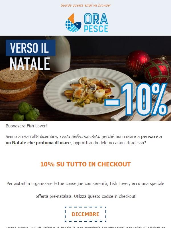 Ultime ore, Fish Lover. Ordina entro domani 8 dicembre 🔎 e goditi tutti i vantaggi Orapesce.
