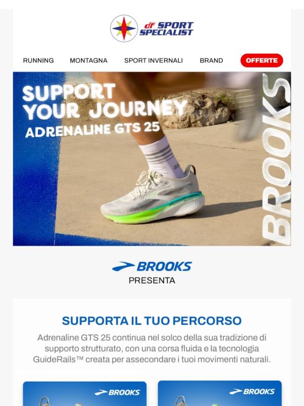 Nuove Brooks Adrenaline GTS 25 🏃‍➡️