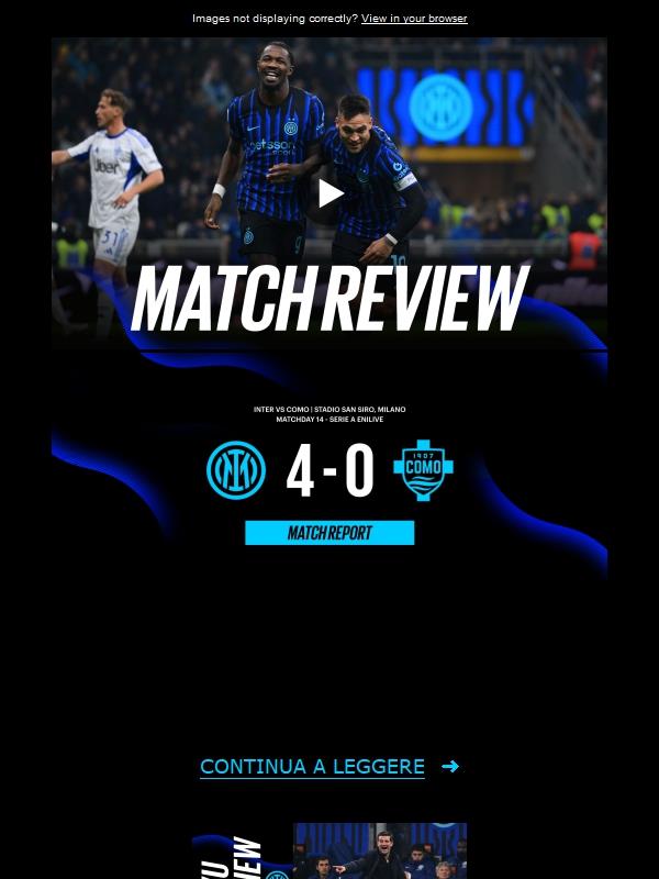 Match review, Inter-Como 4-0 | Show nerazzurro