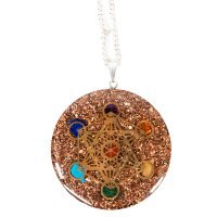 Pendente in Orgonite Cubo di Metatron