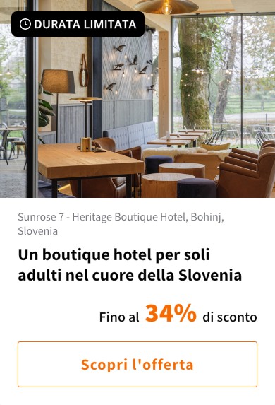 Un boutique hotel per soli adulti nel cuore della Slovenia