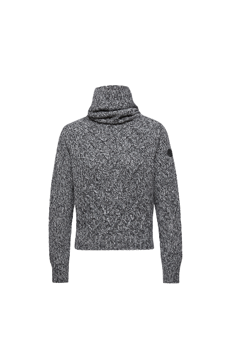 Maglione dolcevita in misto alpaca