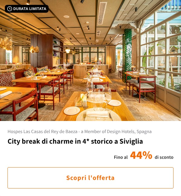 City break di charme in 4* storico a Siviglia