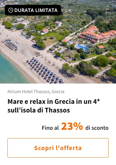 Mare e relax in Grecia in un 4* sull%27isola di Thassos