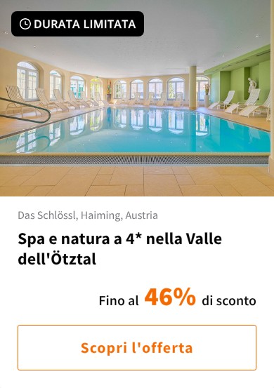 Spa e natura a 4* nella Valle dell&#x27;Ötztal