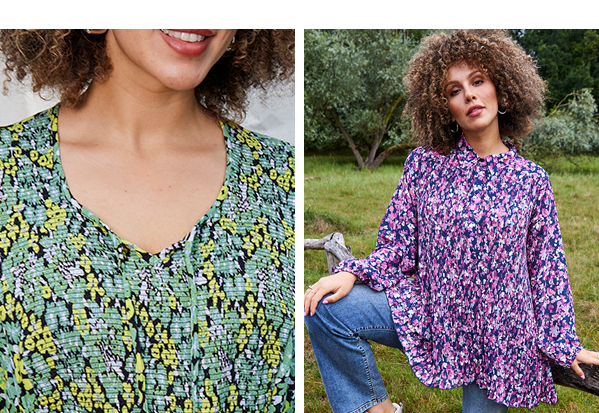 Blusa con plissettatura