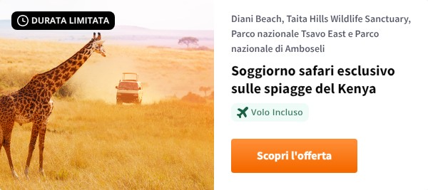 Soggiorno safari esclusivo sulle spiagge del Kenya