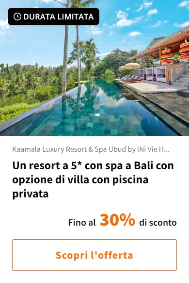 Un resort a 5* con spa a Bali con opzione di villa con piscina privata