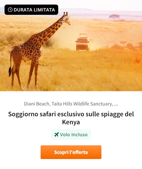 Soggiorno safari esclusivo sulle spiagge del Kenya