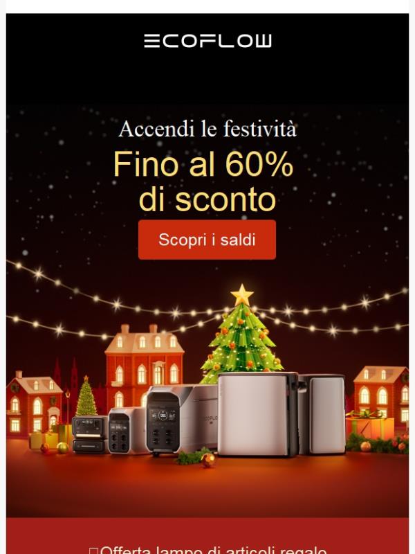 🎄Fino al 60% di sconto: Accendi le festività