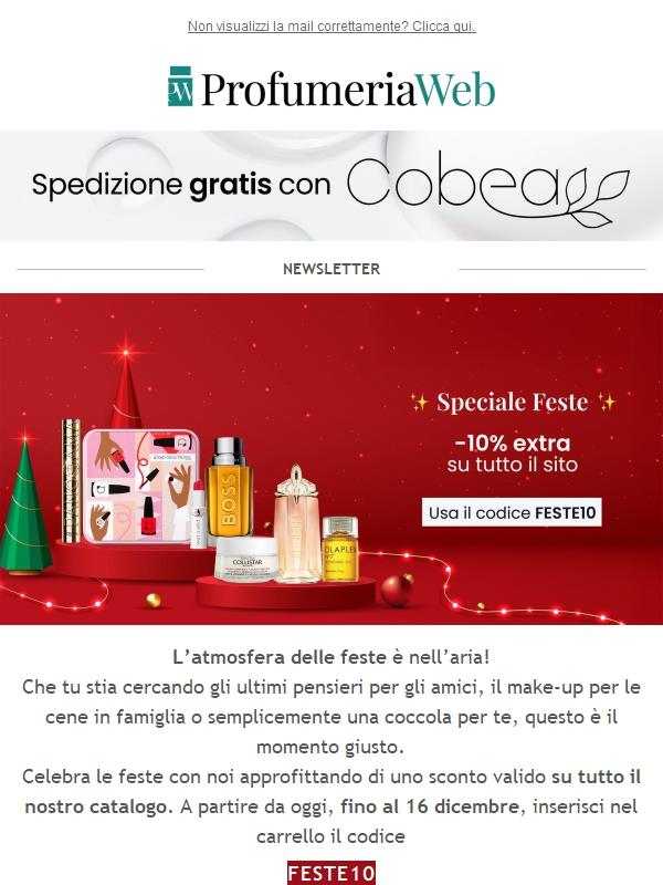 🎄Speciale Feste: -10% su TUTTO!