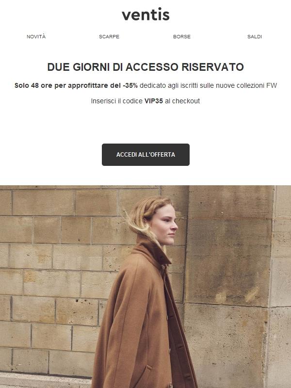 -35% riservato: il tuo accesso anticipato