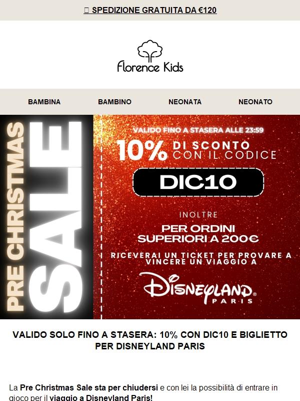 🎟️ Ultima chiamata per il sogno Disneyland + DIC10