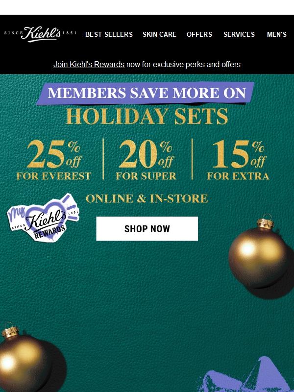 🚨Holiday Savings Alert: Up to 25% OFF Sets For Members🚨