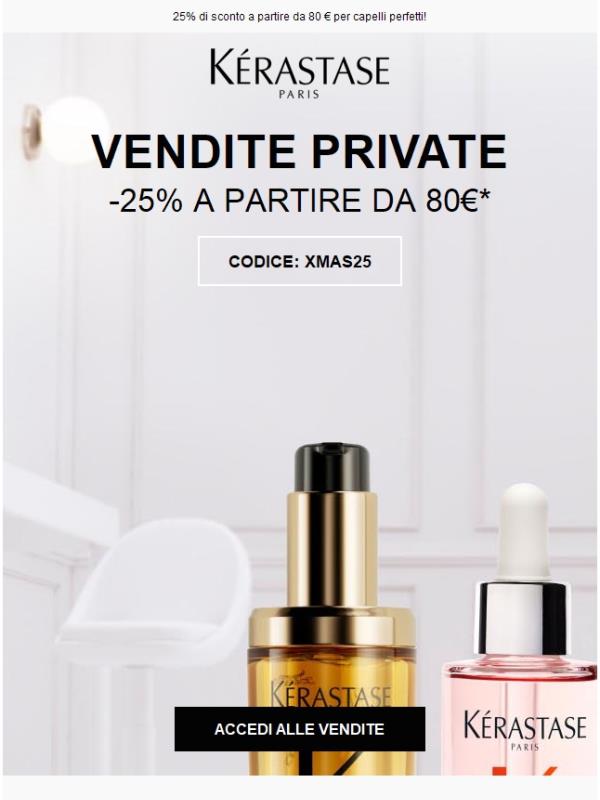 Le vendite private Kérastase prima di Natale 🎁
