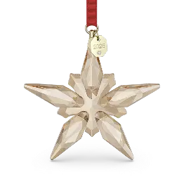 Decorazione in cristallo in tonalità oro