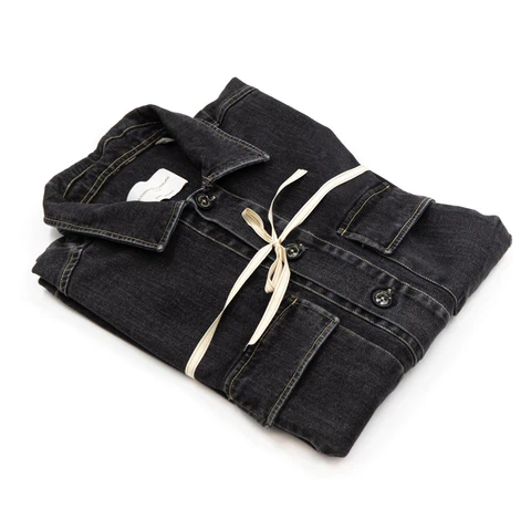 Shirt Jacket in denim nero
