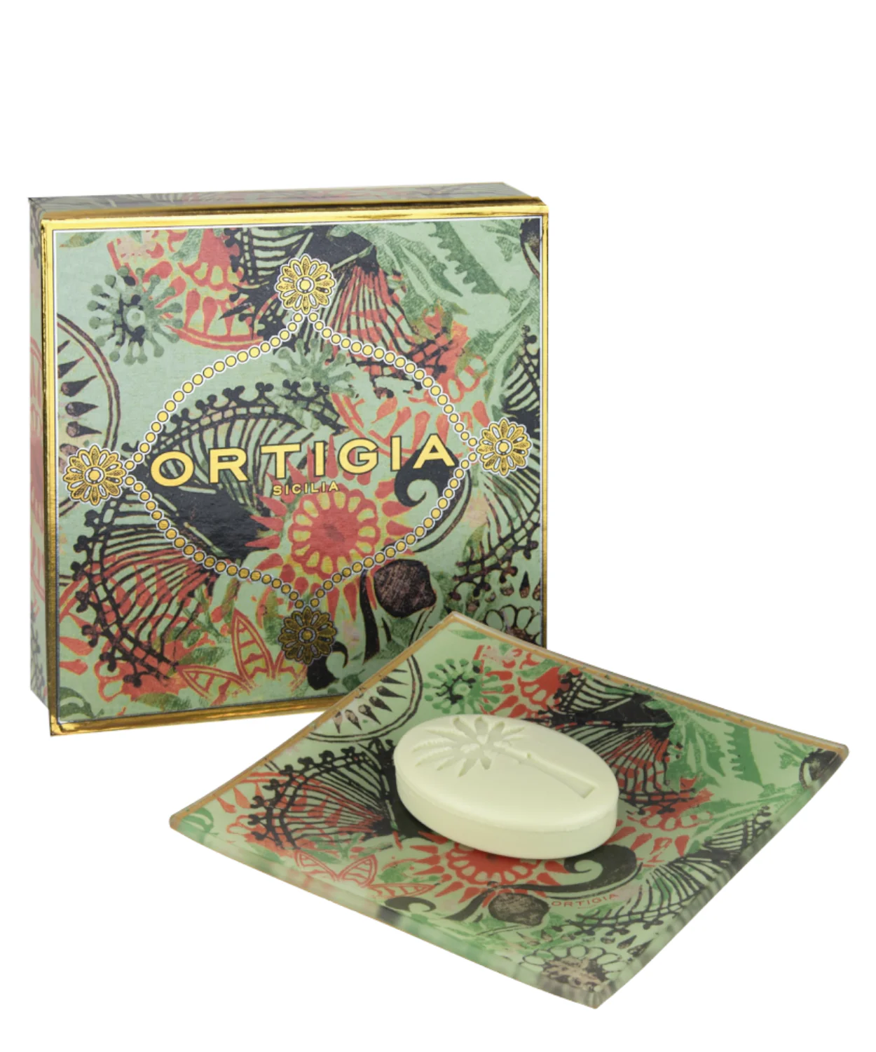 Image of Ortigia Piattino in Vetro con Sapone Fico d’India