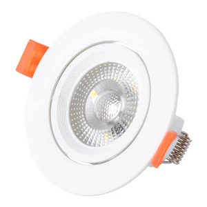 Faretto da incasso circolare a LED 7W 600Lm 6000ºK 38º 40.000H [HO-IN-DL7W-CW]