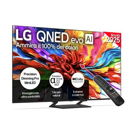 TV 65 pollici LG QNED evo AI QNED93 MiniLED 4K Smart TV 2025