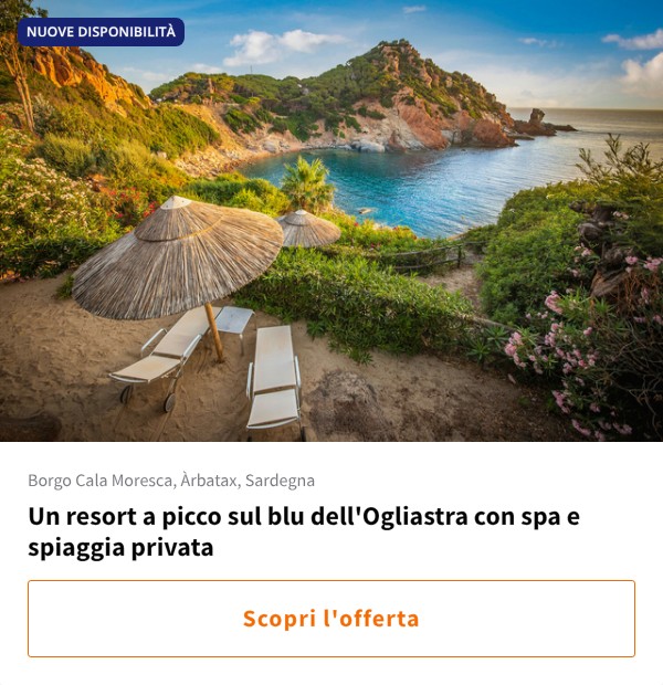 Un resort a picco sul blu dell'Ogliastra con spa e spiaggia privata