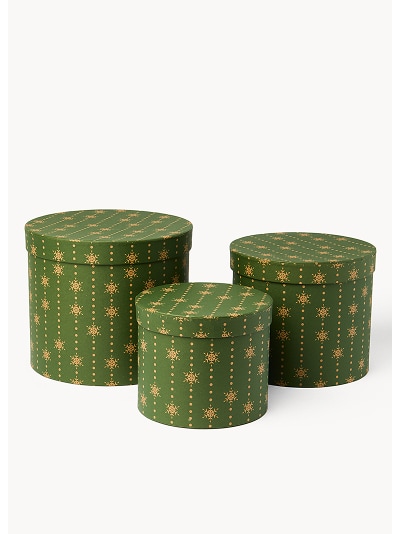 Set 3 scatole rotonde