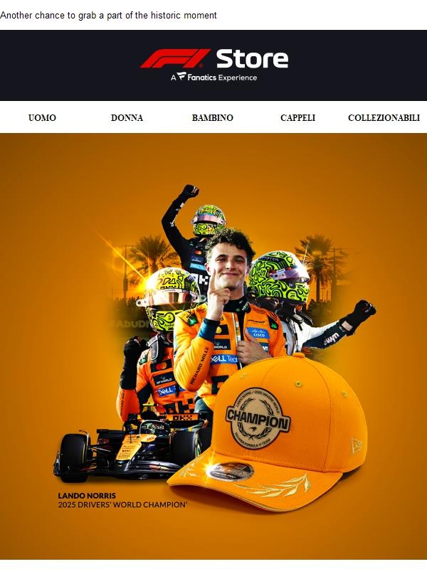 Restock Alert: New Era Lando Norris Champ Cap 🚨