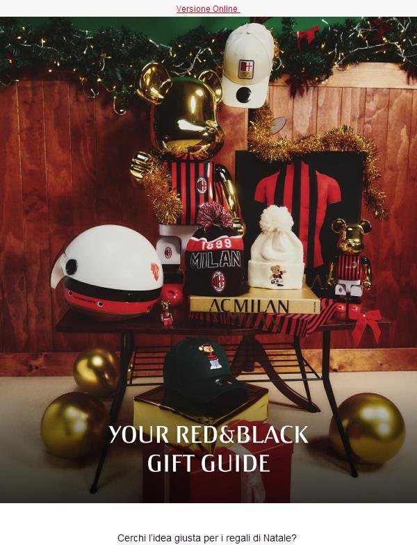 Tante idee regalo per il tuo Natale rossonero