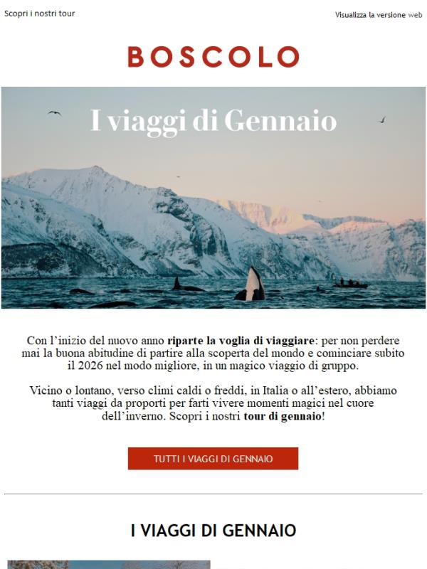 Viaggi di Gennaio: 12 idee per te