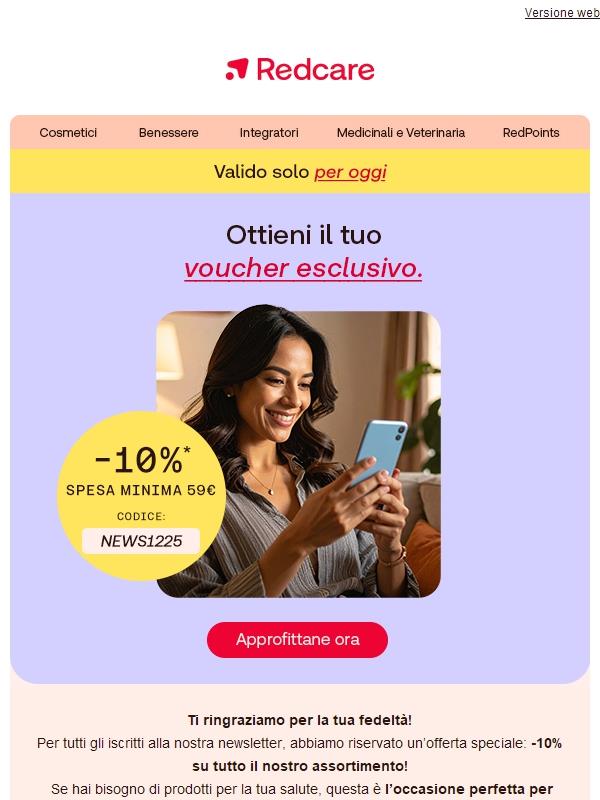 Promozione esclusiva del 10% su tutto solo per te! 🤩