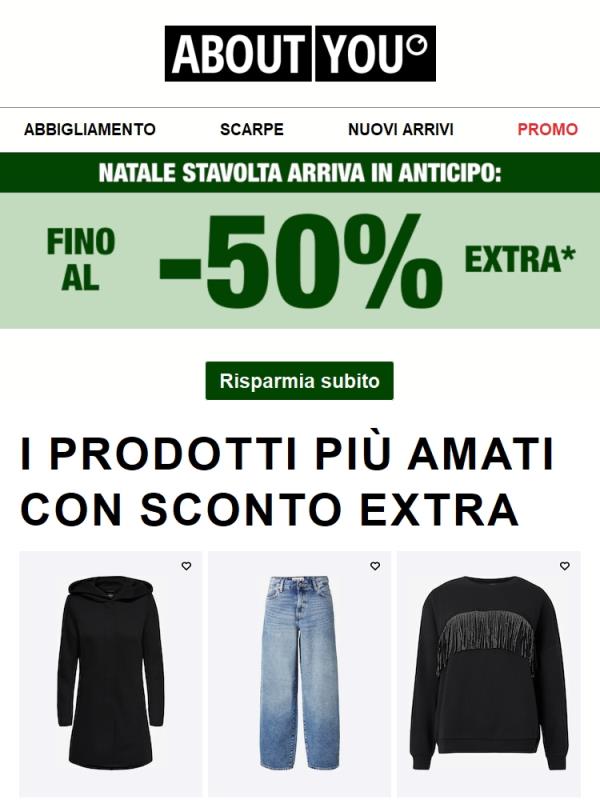 Fino al -50% EXTRA