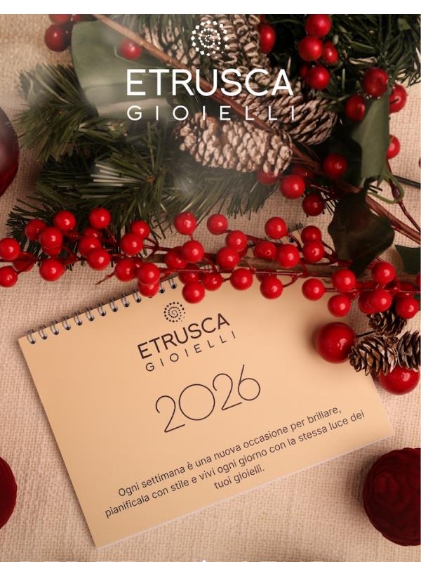 Un omaggio speciale per te: pianifica il tuo 2025 con Etrusca