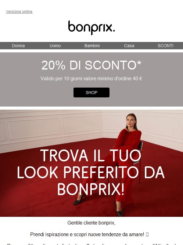 🌟 Fai shopping con il 20% di sconto sul tuo primo ordine! 🌟