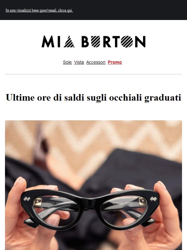 Termina oggi: occhiali graduati in saldo