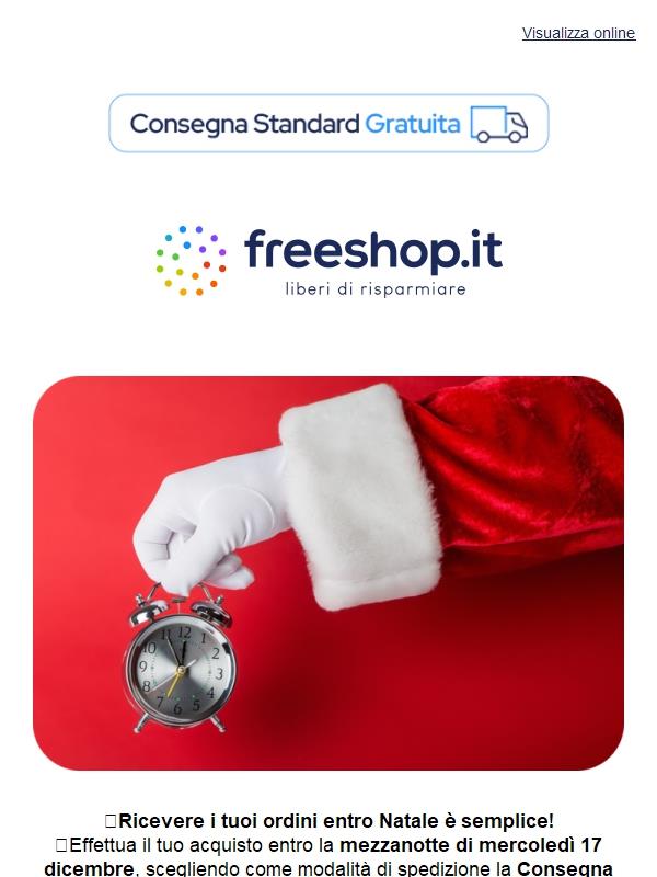 🎅 Non rischiare: fai arrivare i tuoi regali in tempo!
