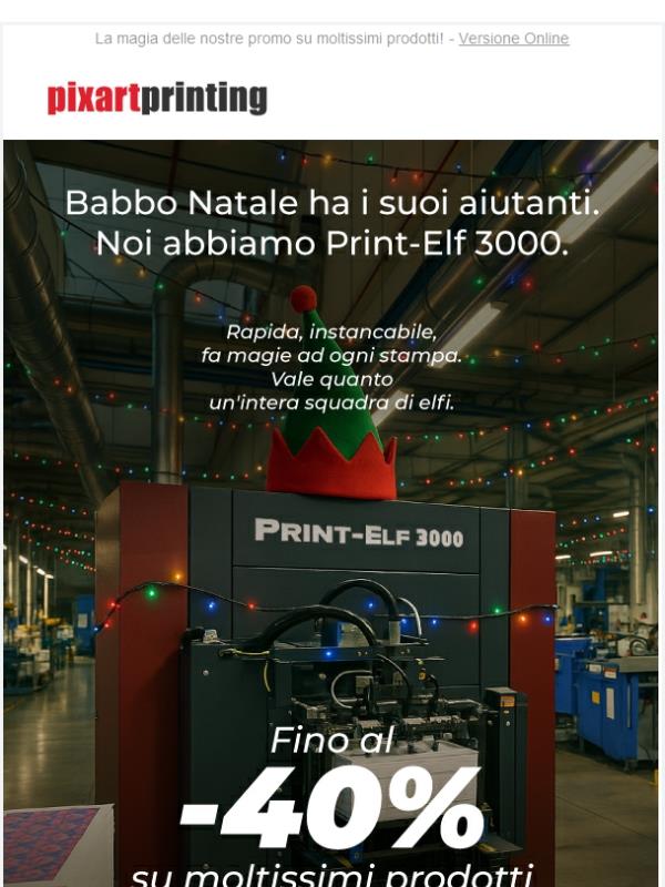 Magie natalizie che neanche gli elfi: fino al -40%