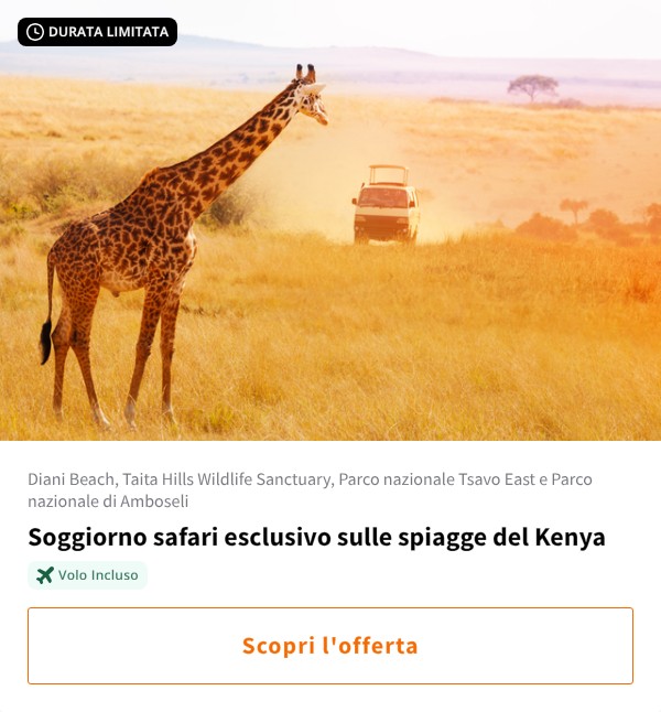 Soggiorno safari esclusivo sulle spiagge del Kenya