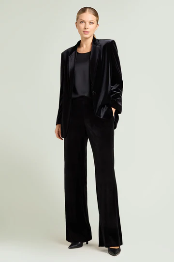 PANTALONI PUL-ON AMPI IN VELLUTO STRETCH