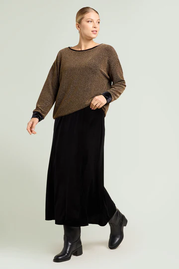 GONNA LUNGA IN VELLUTO