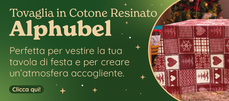 Tovaglia in Cotone Resinato Fantasia Tirolese - Alphubel