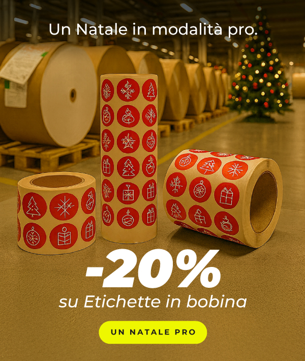 -20% su Etichette in bobina