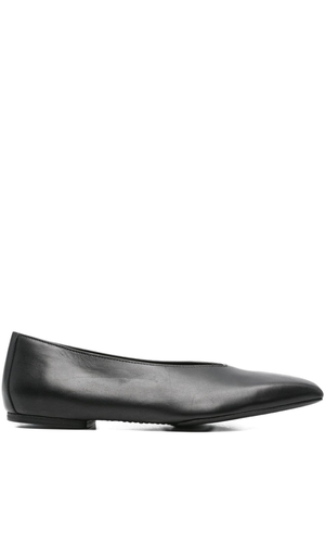 Leather ballet flats