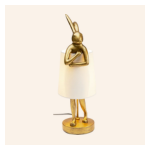 Lampada da tavolo Animal Rabbit oro/bianco